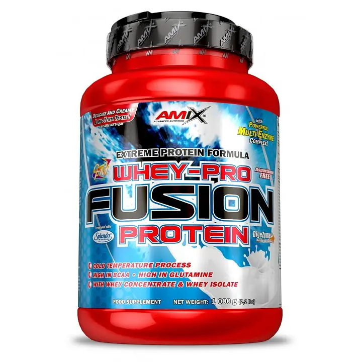 Протеїн AMIX Whey Pro Fusion, 1 кг - Шоколад-кокос