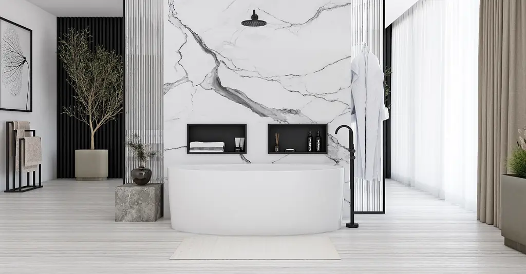 Ванна акрилова пристінна Rea Malta 170x88 white REA-W3003, Білий - фото 4