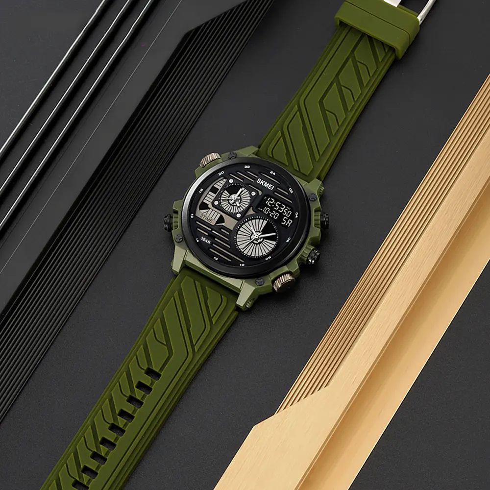 Наручные часы мужские 2202PAG Army Green Skmei acs0030150 - фото 4