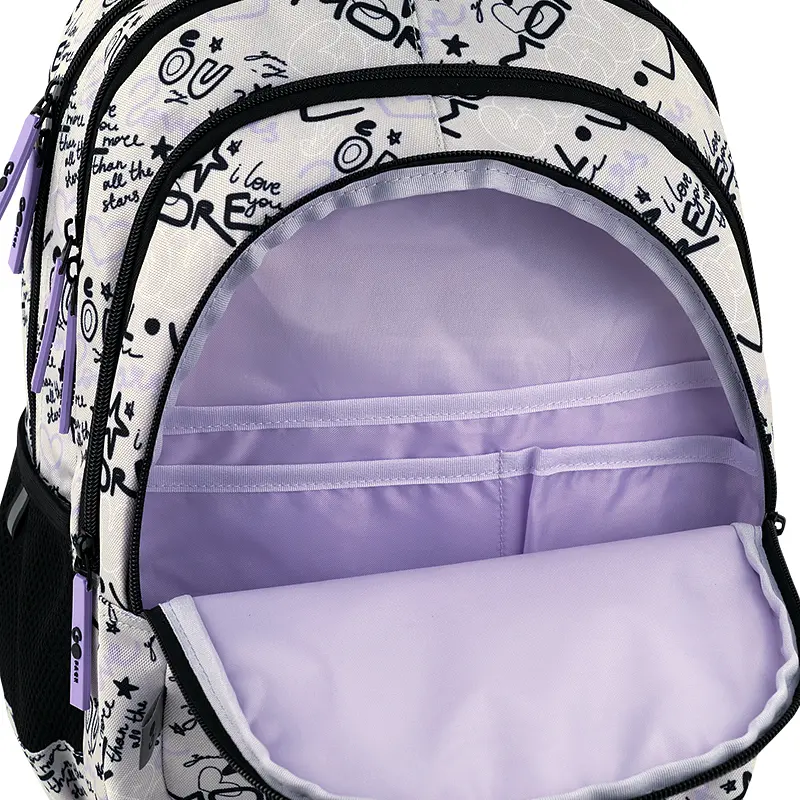 Рюкзак GoPack Teens 162M-1 Чорно-молочний (GO26-162M-1) - фото 9