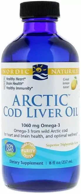 Риб'ячий жир з печінки тріски Nordic Naturals Cod Liver Oil 237 мл Лимон