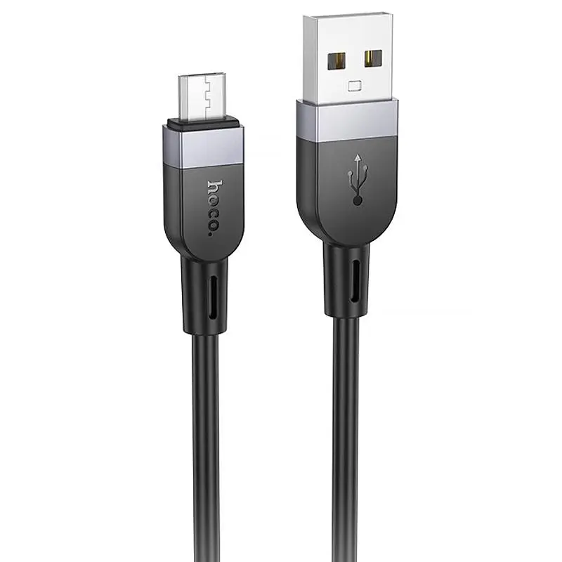 Дата кабель Hoco X109 Energy silicone USB to MicroUSB (3m) Black - фото 1