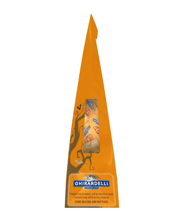 Шоколадні цукерки Ghirardelli Milk Chocolate Caramel Jack O' Lanterns 117.6г - фото 5