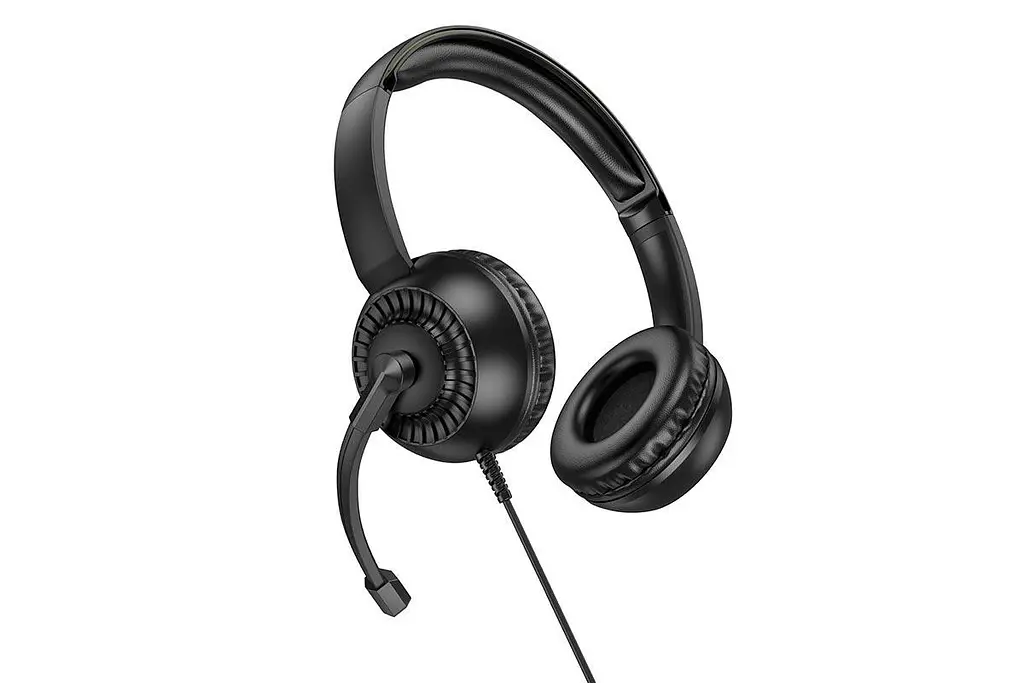 Навушники Hoco дротові з мікрофоном всеспрямованим W112 Pure Omnidirectional microphone чорні - фото 4