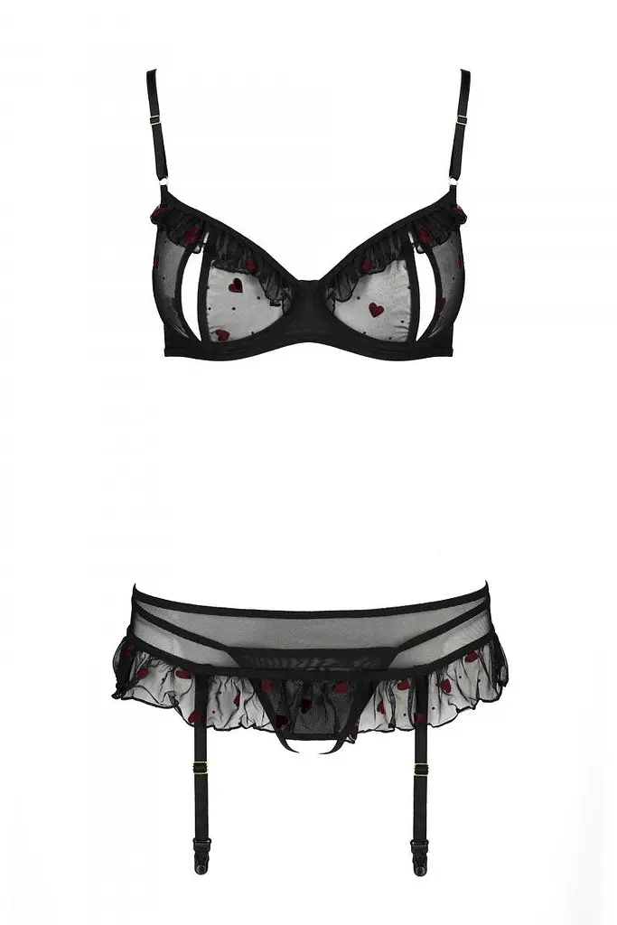 Комплект білизни Passion Lovelia Set, XXL/XXXL - фото 3