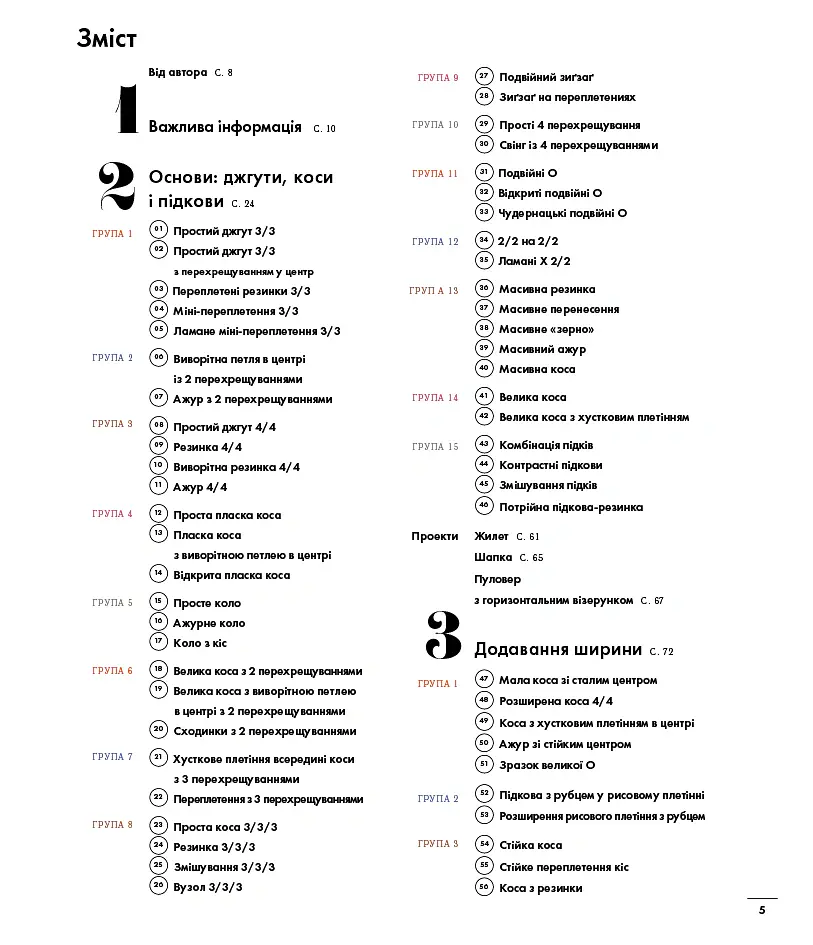 Енциклопедія візерунків. Джгути, коси, арани. Посібник із плетіння та дизайну - Нора Ґоан - фото 4
