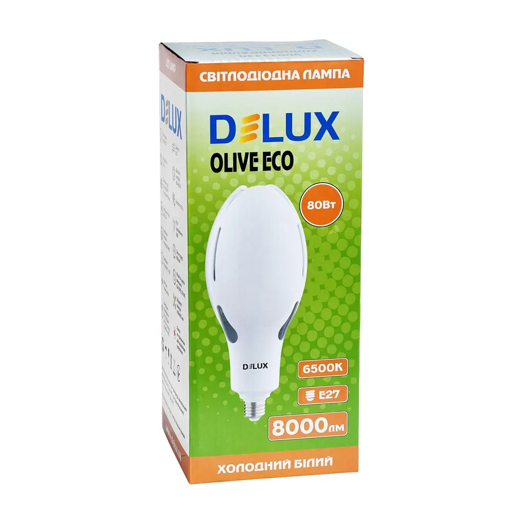 Лампочка Delux OLIVE ECO 80Вт E27 6500K 230В (90023330) - фото 2