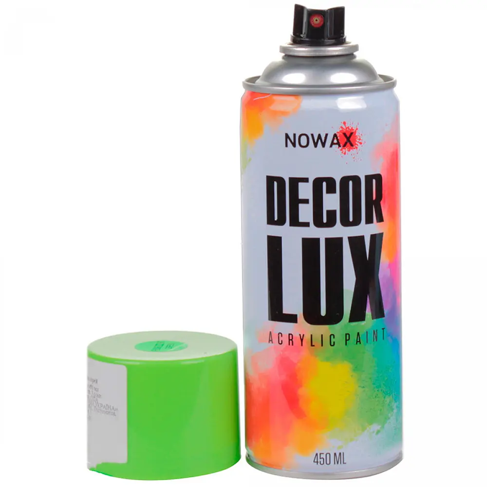 Флуоресцентна фарба Nowax Спрей 450 мл Зелена (green) NX48046 - фото 3