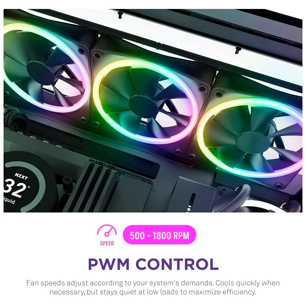 Кулер до корпусу NZXT F120RGB Duo - 120mm Dual- (RF-D12SF-B1) - фото 10