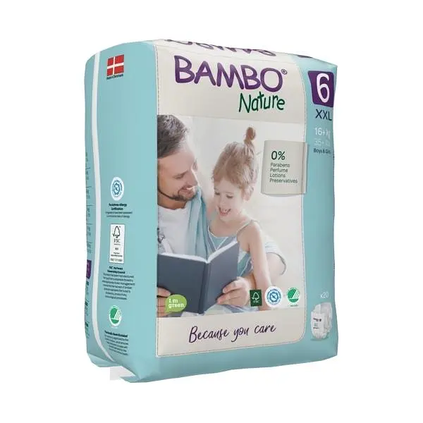 ЕКО Підгузки Bambo Nature 6 (16+ кг), 20 шт. Bambo Nature (19256)