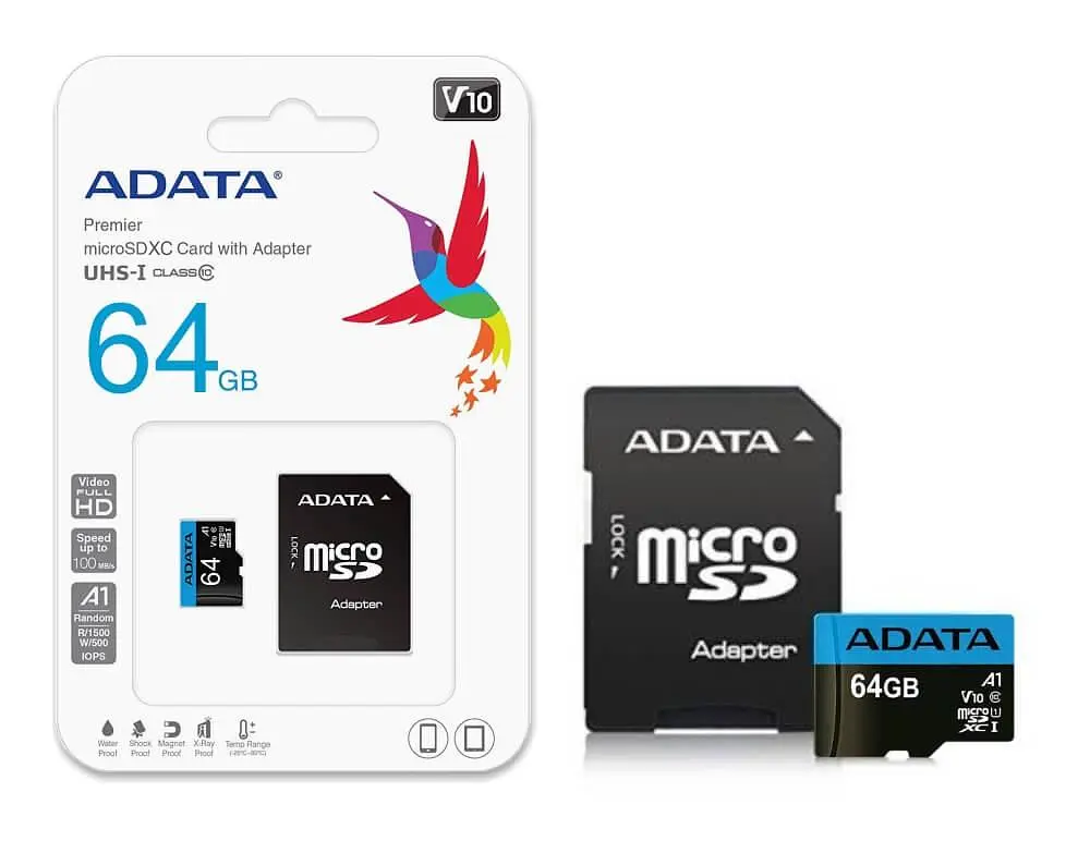 Карта пам'яті Adata microSDXC (UHS-1) Premier 64Gb Class 10 A1 (R-100Mb/s)  (adapter SD) - фото 2