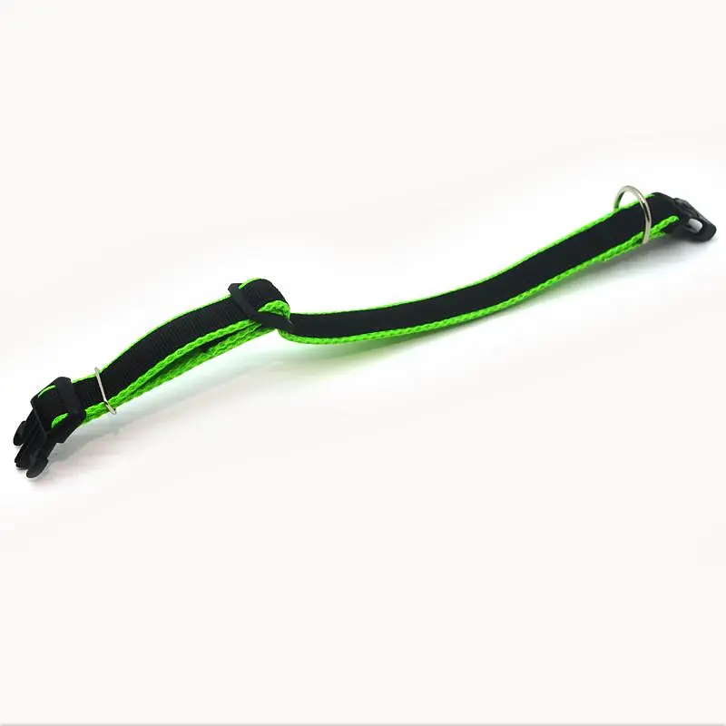 Нашийник для собак Zoo-hunt Стиль капроновий 2,5 см 28-52 см чорно-салатовий - фото 2