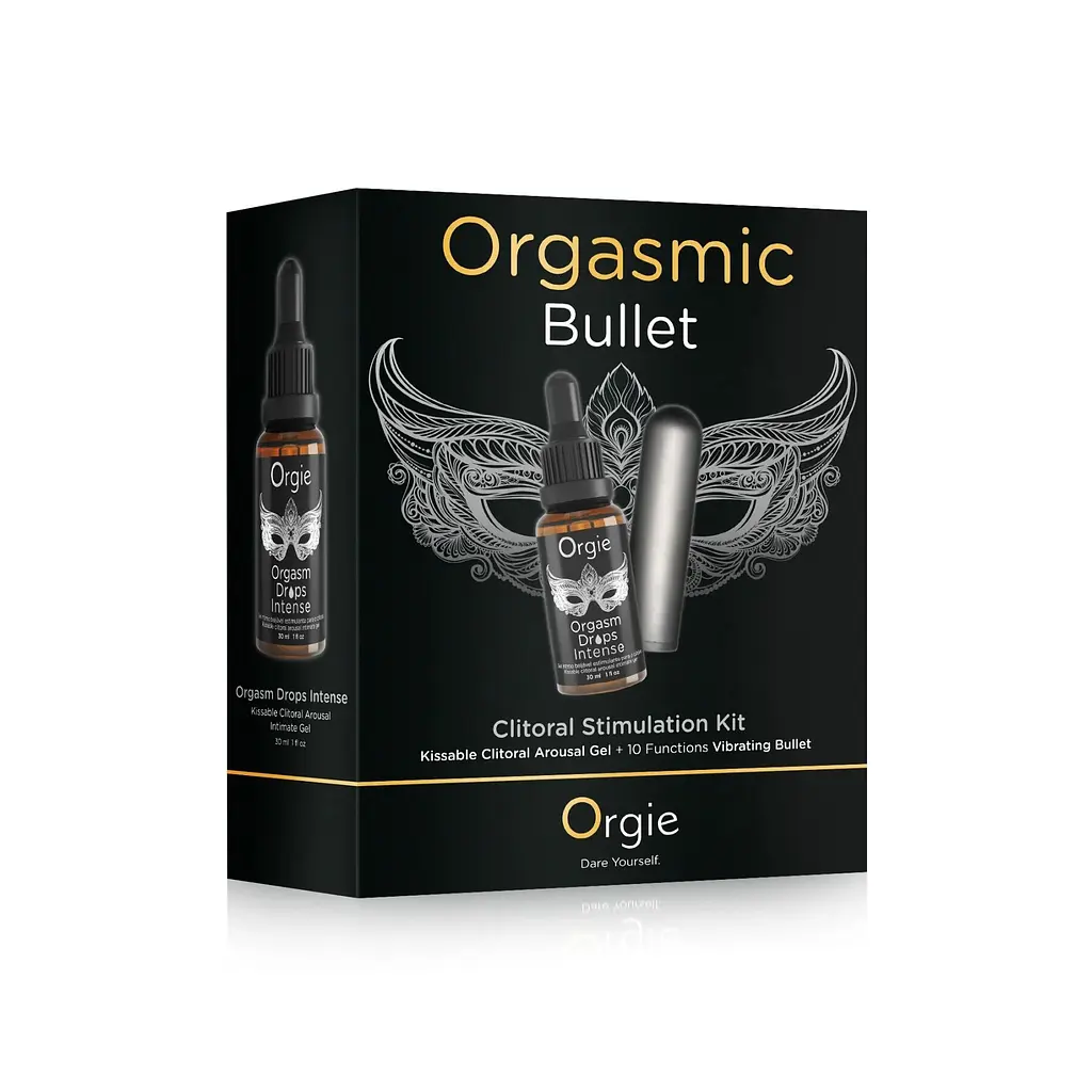 Набір Orgie Orgasmic Bullet: збуджувальні краплі та віброкуля - фото 4