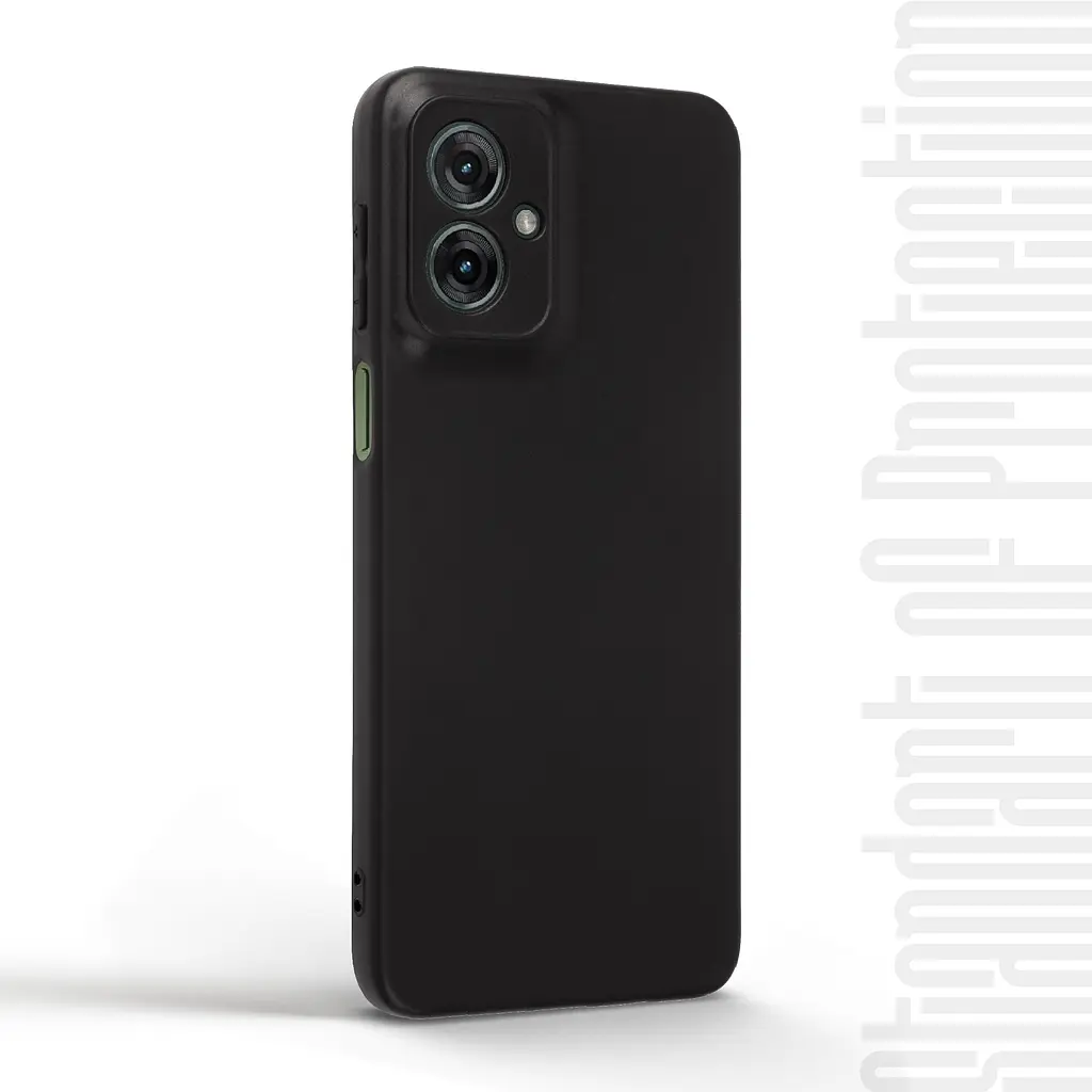 Чехол-накладка для смартфона Motorola G55 5G противоударный, силиконовый, термополиуретановый (ТПУ), с защитой камеры и корпуса, черный, защита всего корпуса, ArmorStandart (ARM81199) - фото 2