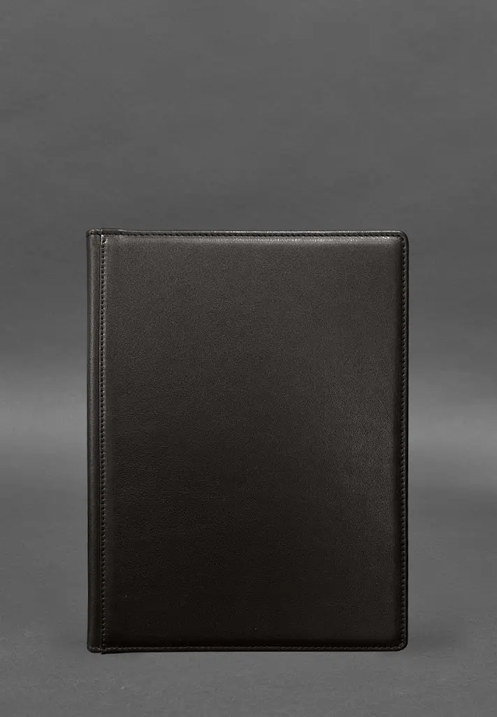 Шкіряна папка для документів на підпис темно-коричнева - фото 2