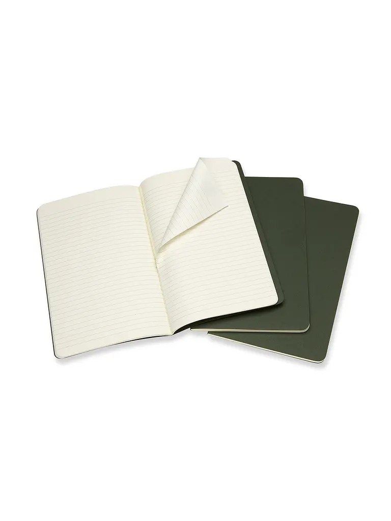 Записник Moleskine Cahier середній, Лінійка Зелений (CH016K15) - фото 3