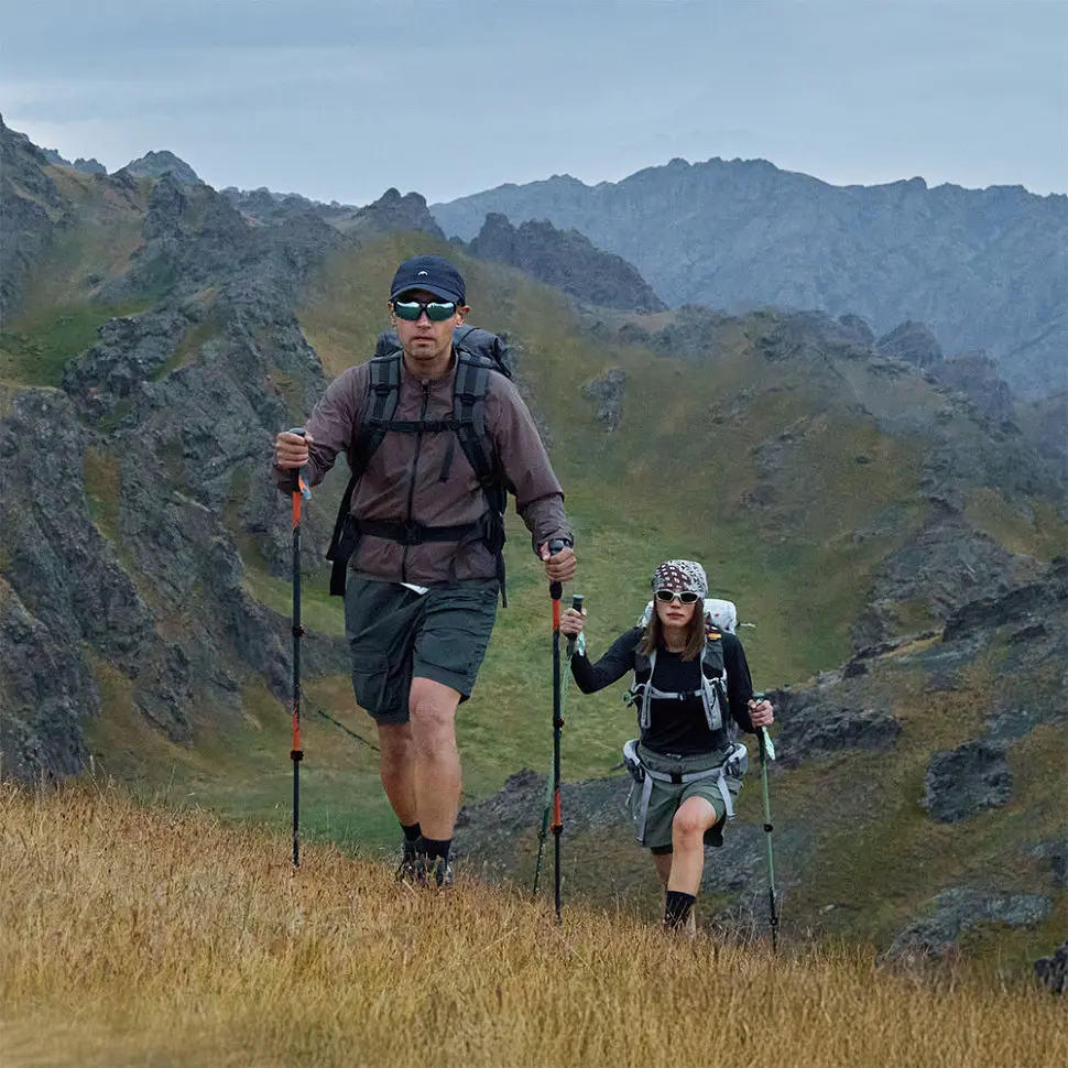 Комплект із трекінгових палиць карбонових телескопічних, 2 шт Naturehike CNK2550DS015, 61–135 см, зелений - фото 3
