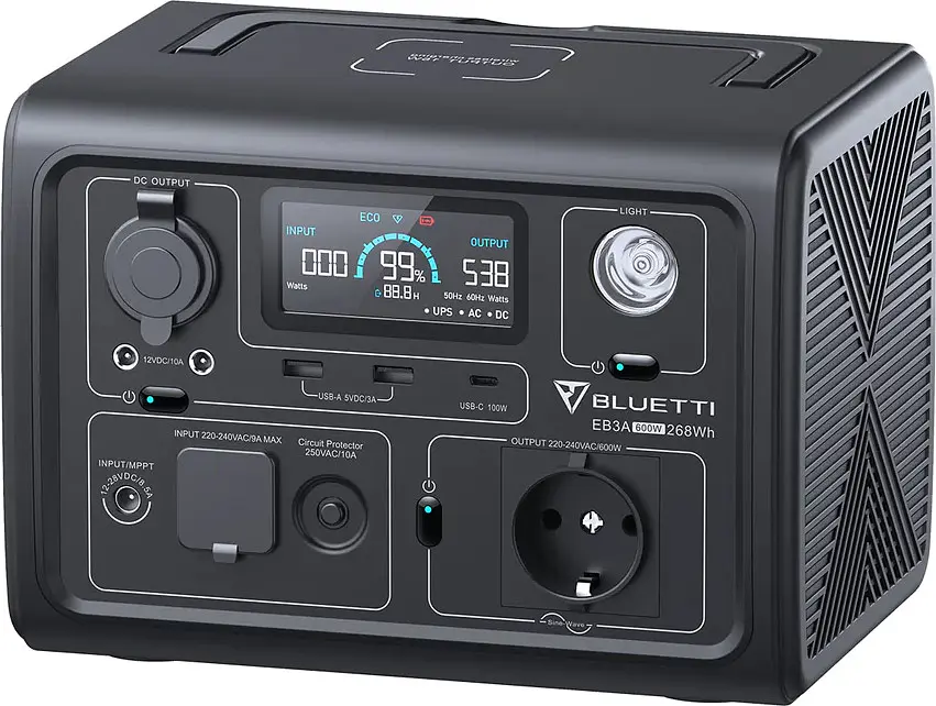 Зарядна станція BLUETTI EB3A 600W 268Wh [76422] - фото 6