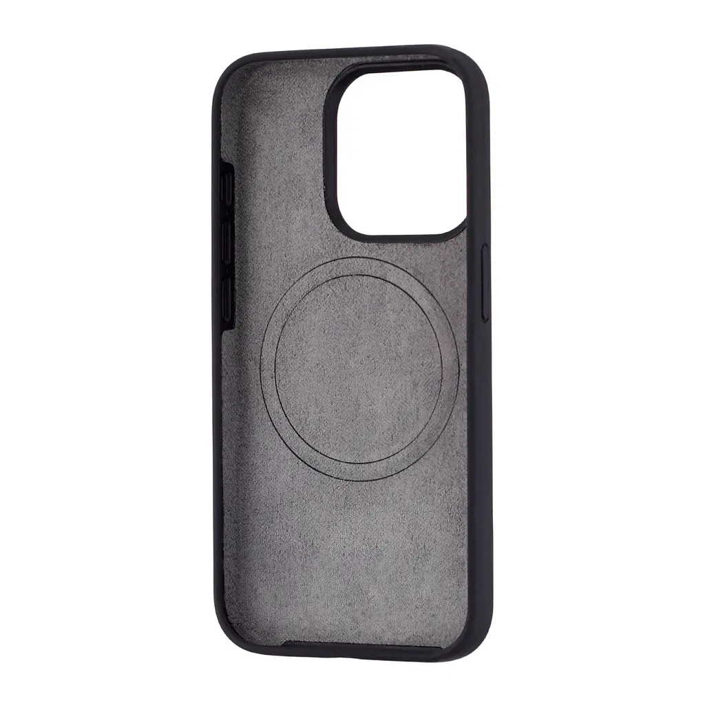 Чохол Silicone Case Full Cover with MagSafe iPhone 15 Pro Black - фото 2