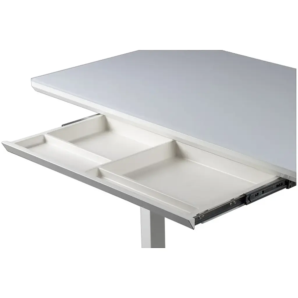 Комп'ютерний ігровий стіл Barsky StandUp White Glass (BST-12new) [111787] - фото 7