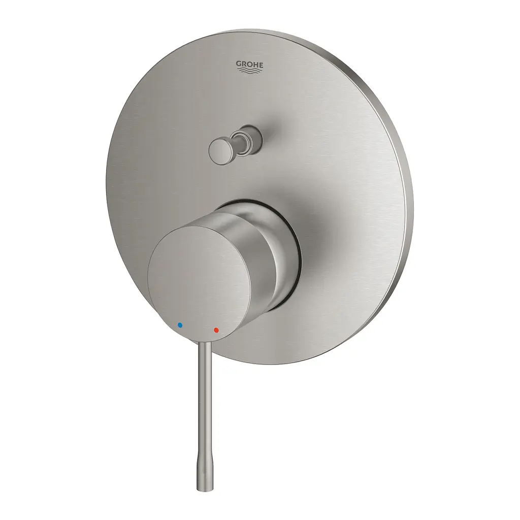 Смеситель скрытого монтажа на 2 выхода Grohe Essence 24167DC1, Хром матовый - фото 4