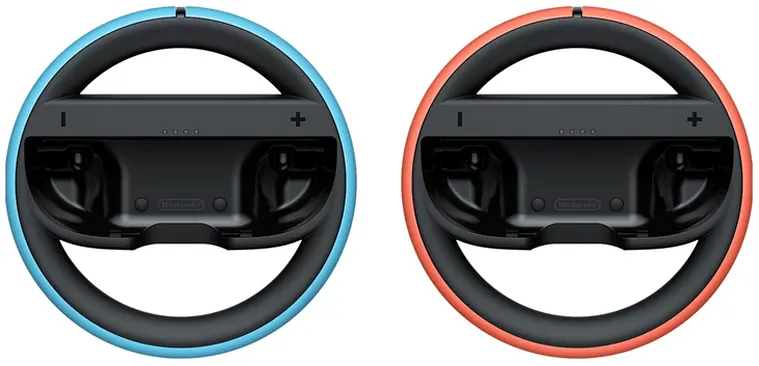 Руль Nintendo Switch 2 Joy-Con 2 Wheel Set of two light blue/light red Global - фото 3