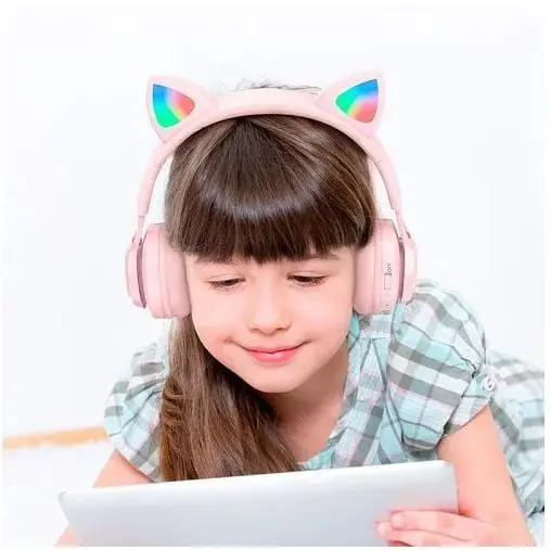 Навушники дитячі Hoco Cat Ear Kids BT Headphones W39 блакитні - фото 6