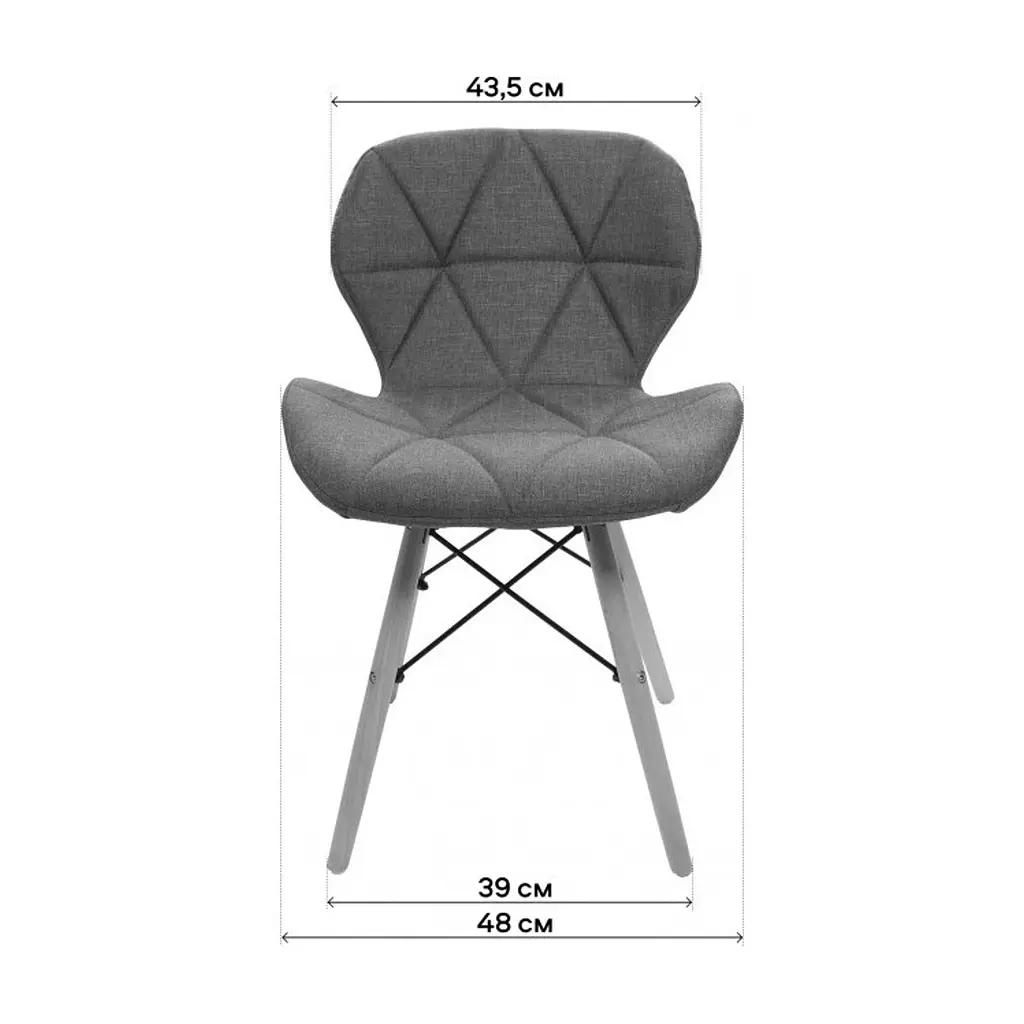 Кухонний стілець GT Racer X-D27 Velvet Gray - фото 2