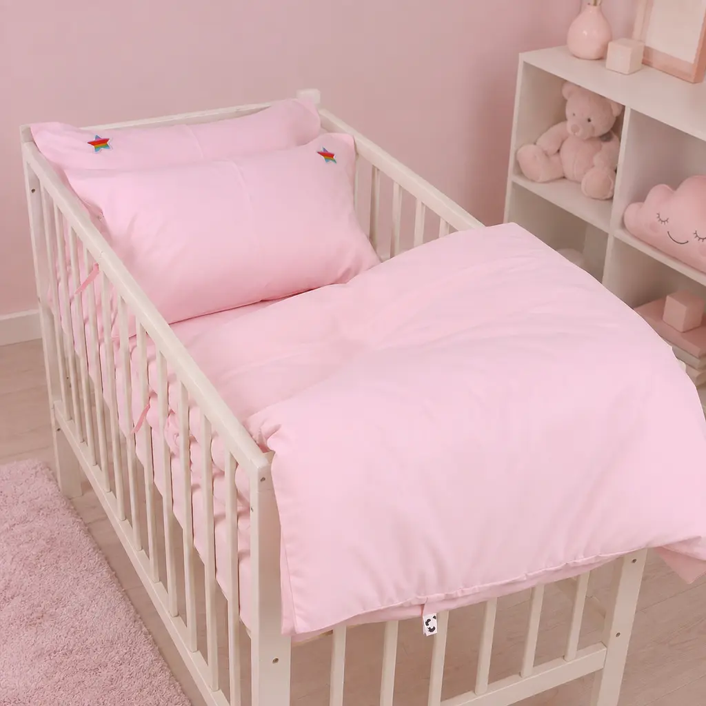 Дитяча постільна білизна MIRSON LITTLE KIDS Poplin Edition Unicorn Powdery 110х160см (2200013086338) - фото 3