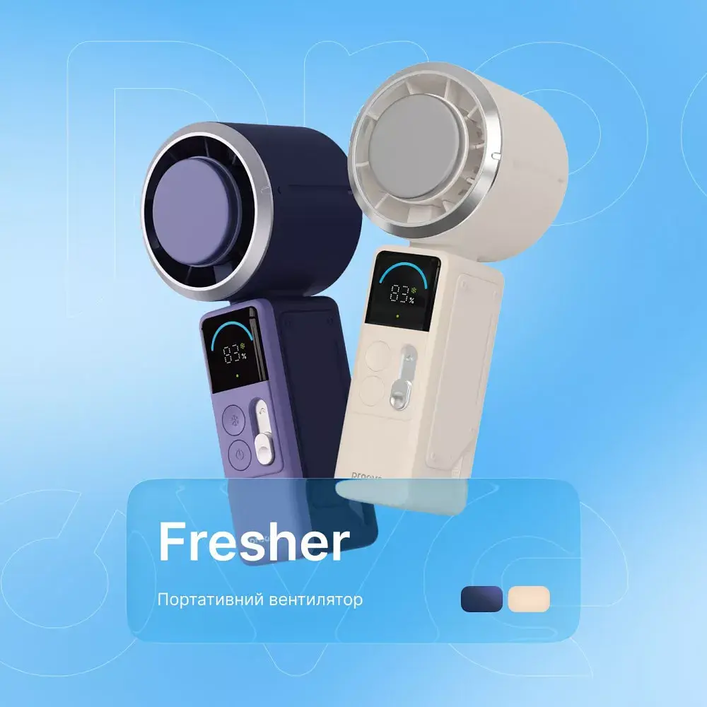 Вентилятор портативний Proove Fresher blue (PFFR04002008) - фото 4