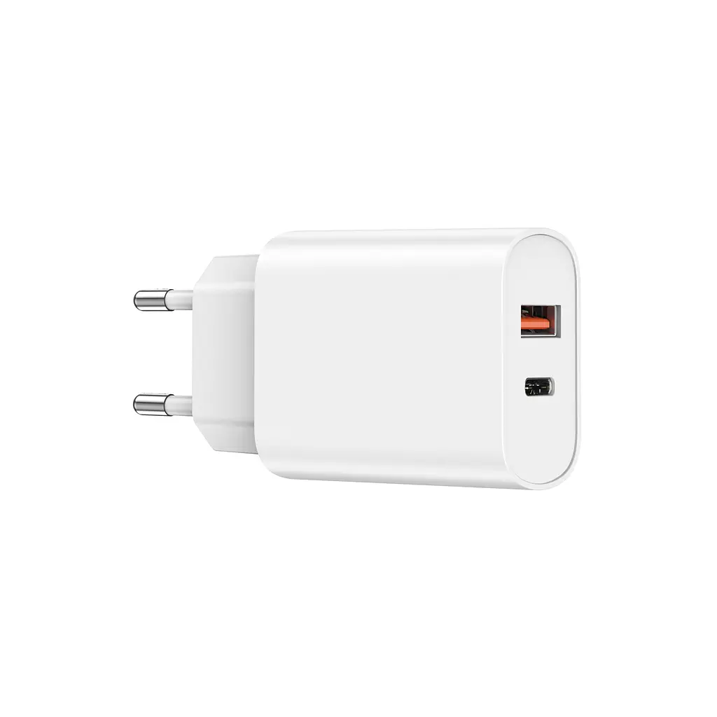 МЗП WIWU Wi-U002 Type C PD+QC Charger EU Plug White - фото 3