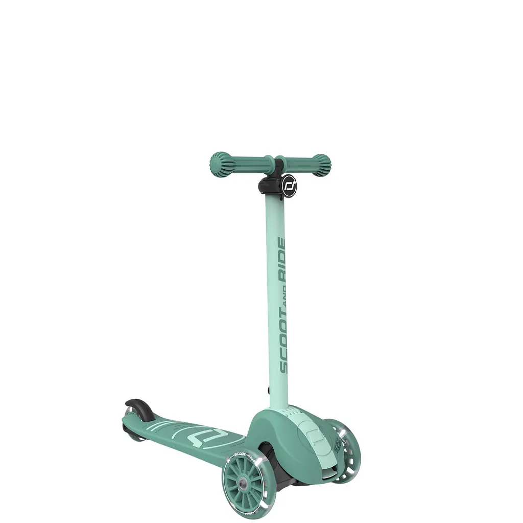 Самокат Scoot and Ride Highwaykick-3s колеса світяться 3+ років сіро-зелений (SR-00939) - фото 5