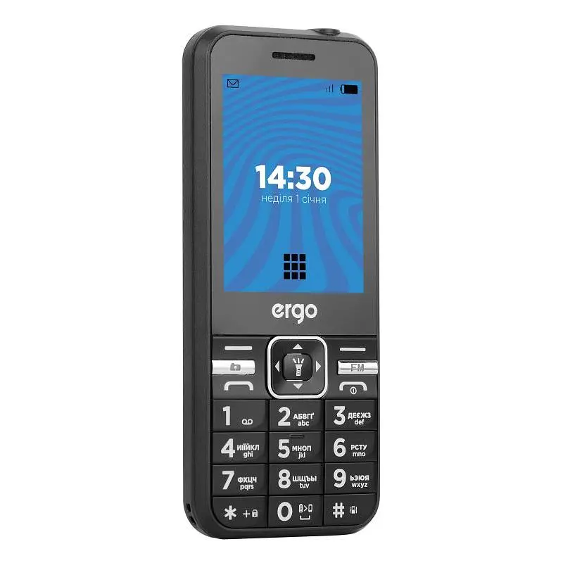 Мобильный телефон ERGO E281 Dual Sim Black - фото 3