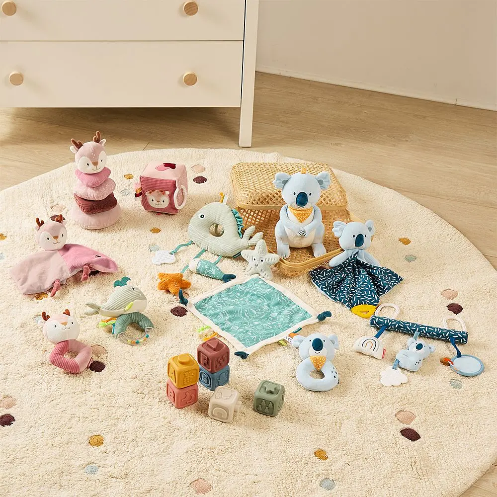 Подарунковий набір в коробці (текстильний комфортер та брязкальце) Miniland Baby Sea Gift (97360) - фото 7