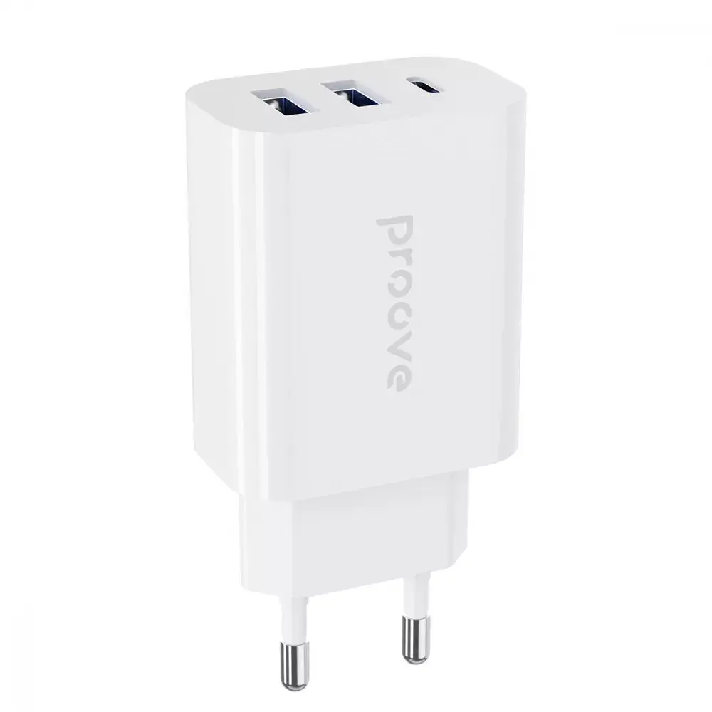 Зарядное устройство на 3 выхода 30 ватт Proove Rapid 2 USB + Type-C - фото 2