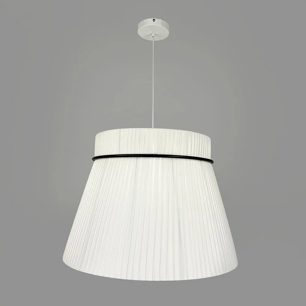 Дизайнерский светильник с конусным полимерным абажуром Ø60x42 см Line F MJ241-600 x 420 Белый - фото 2