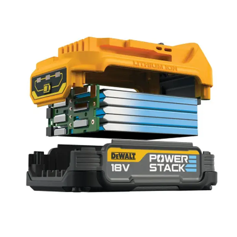 Акумулятор до електроінструменту DeWALT 18V XR Li-lon PowerStack 1.7Ah, 2 шт., вага 0.7 кг (DCBP034E2) - фото 5