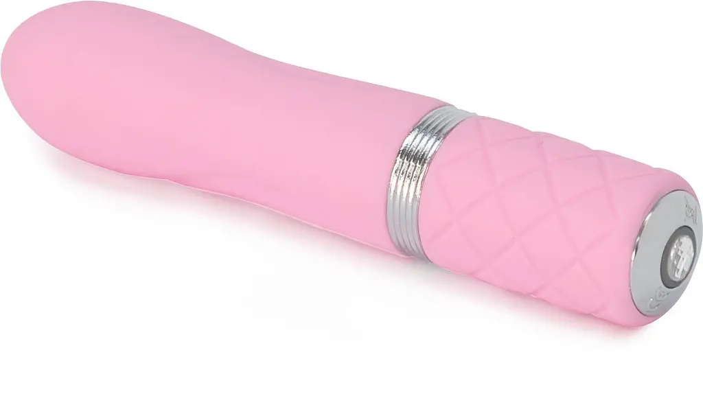 Розкішний вібратор PILLOW TALK - Flirty Pink з кристалом Swarovski, гнучка головка - фото 6