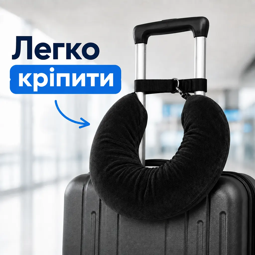 Подушка-сумка 2 в 1 для подорожей зі знімною ручкою - фото 3