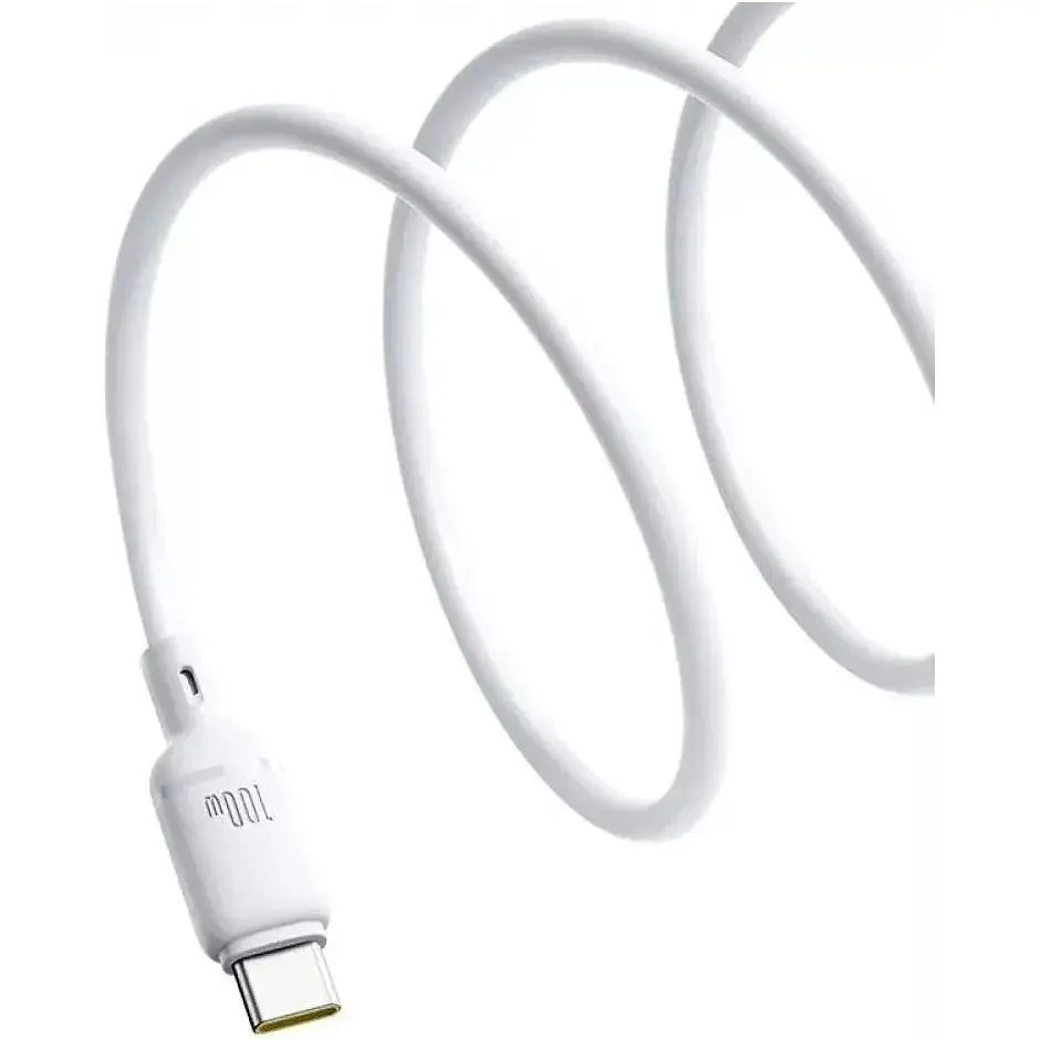 Кабель Baseus Silky Series USB-A to USB-C 100W 1m White (P10377703213-00) [155535] - фото 3
