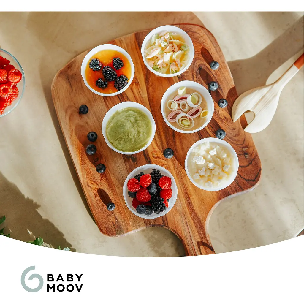 Набір контейнерів для їжі Babymoov Babybols Kit 8 шт. по 250 мл + 8 шт. 180 мл, разноцветные (A004316) - фото 6