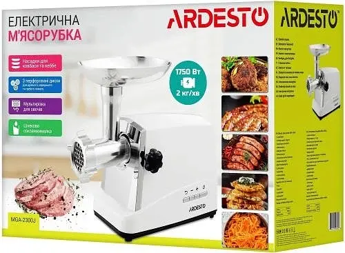 Мясорубка MGA-2300J White/Silver 1750Вт ARDESTO teh0024132 - фото 9