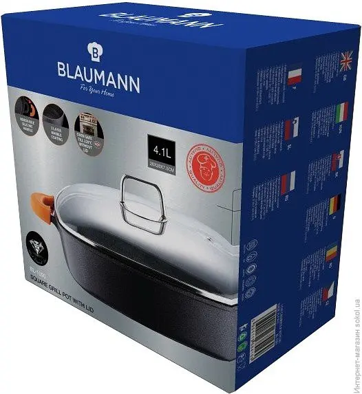 Гусятниця Blaumann BL-1090 Black Diamond 4,1 л - фото 2