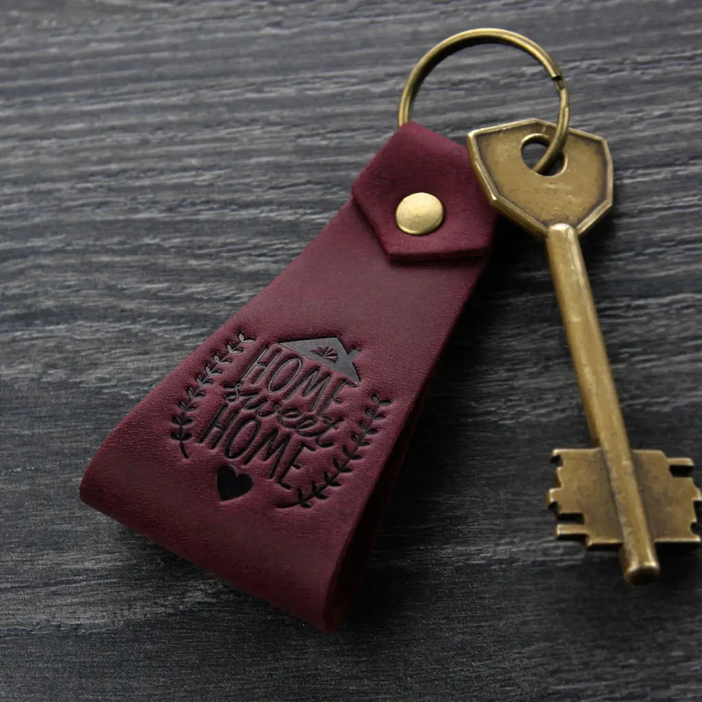 Шкіряний брелок Home sweet home - фото 4