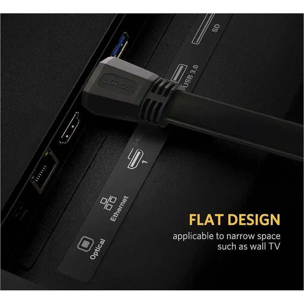 Кабель Ugreen ED015 HDMI to HDMI V2.0 4K 1.5m Black (50819) [158348] - фото 5