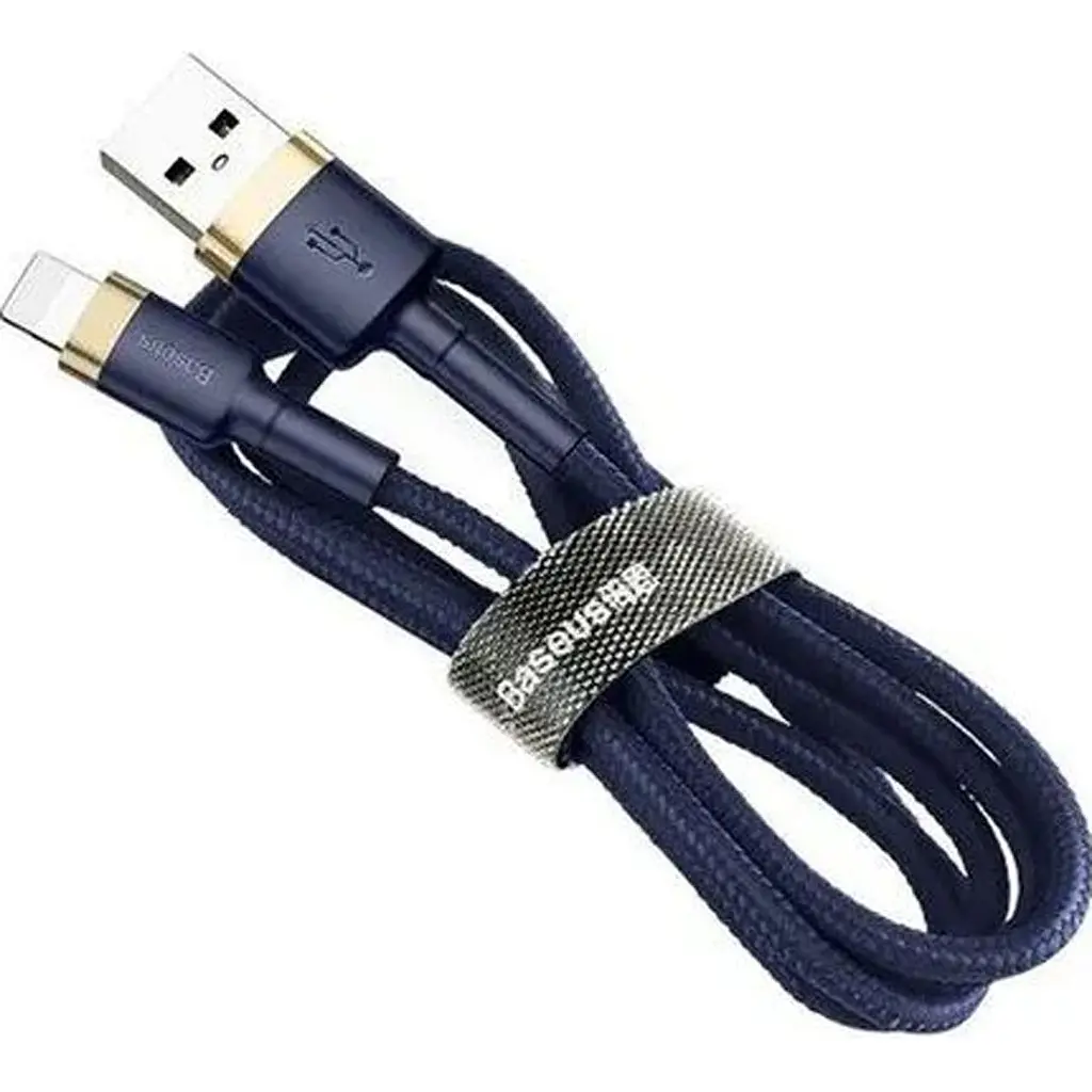 Кабель Baseus Cafule USB-A to Lightning 2m Gold/Blue (CALKLF-CV3) [169522] - фото 3