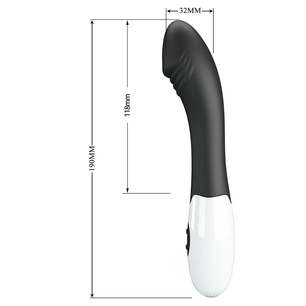 Силіконовий вібратор PRETTY LOVE Elemental black PRETTY LOVE BI-014812-A3 100054 - фото 4