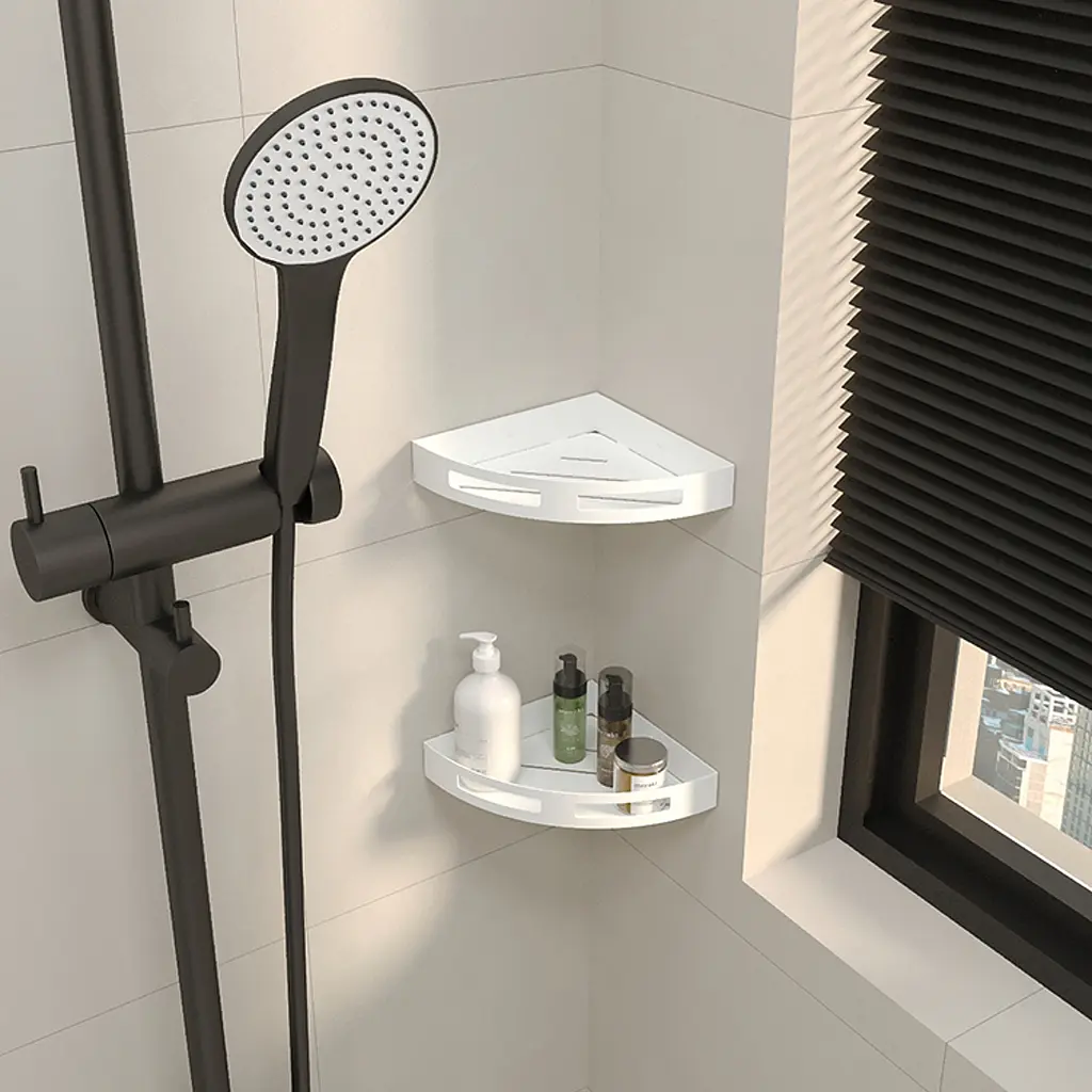 Полиця кутова для ванної кімнати Nice & Cozy Corner біла - фото 3