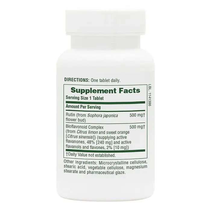 Вітаміни та мінерали NaturesPlus BioRutin 1000 mg 60 таблеток - фото 2