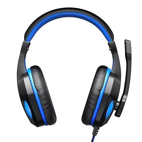 Навушники Havit HV-H763d Black/Blue, mini jack 3,5 mm x 2, 16 Ом, кабель 1.8 м (6939119048495) - фото 2